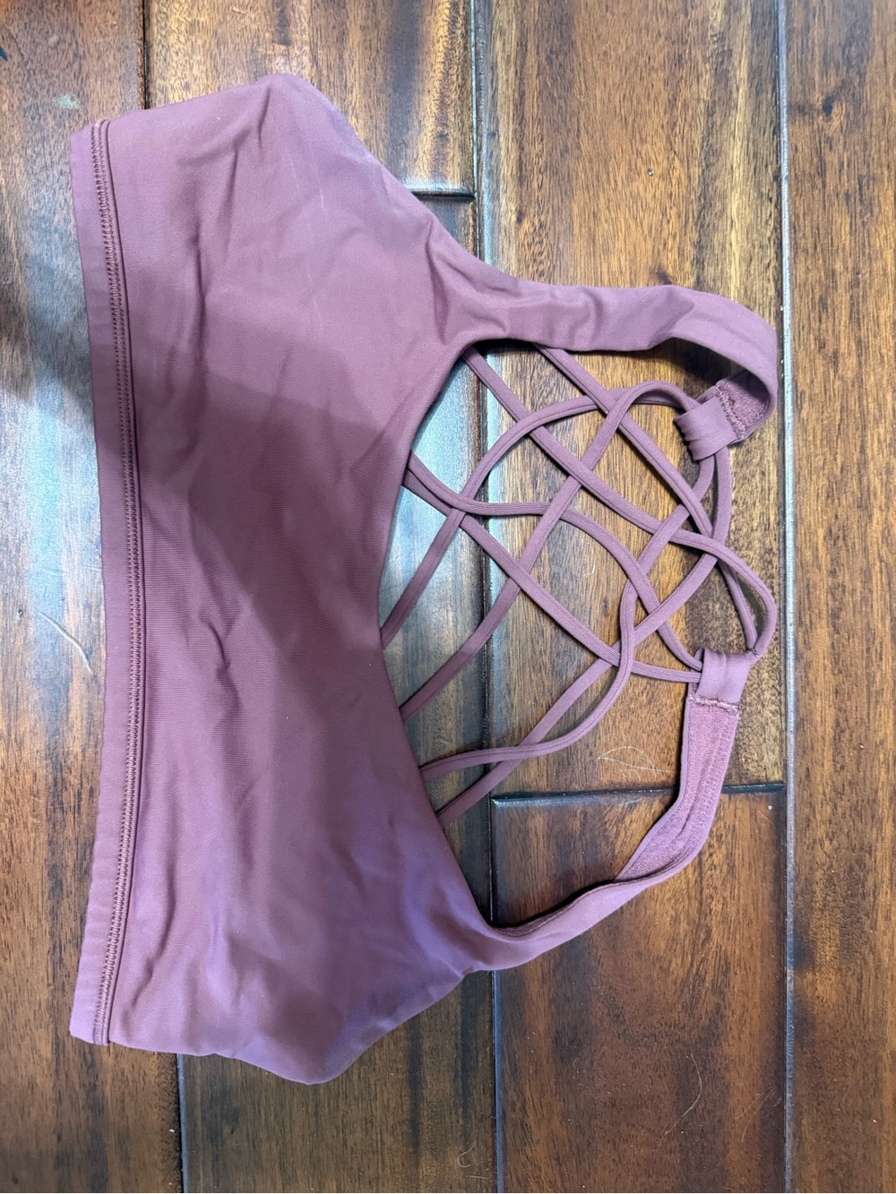lululemon athletica Strappy Back Sports Bra in Mauve